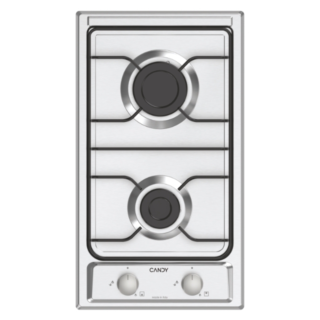 Varná deska, Plyn, 2 zón, Nerezová, Nerezová deska