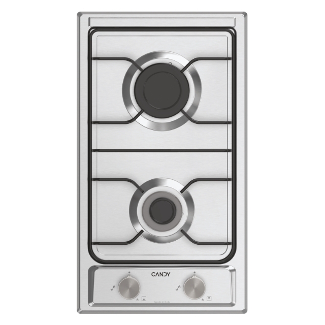 Hobs, Gas, 2 zones, Stainless Steel, Inox plate