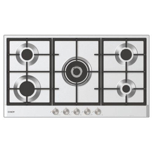 Hobs, Gas, 5 zones, Stainless Steel, Inox plate