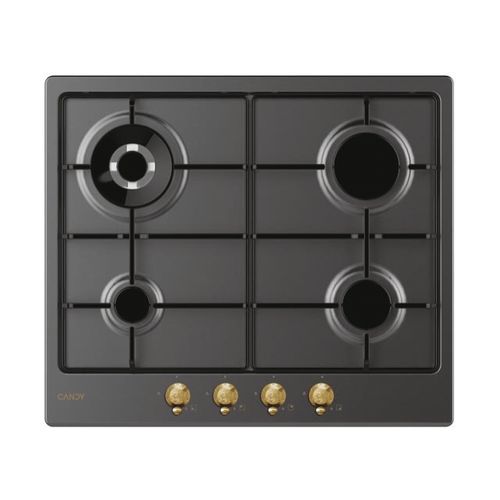 Encimeras De Cocción, Gas, 4 Zonas, Antracita, Inox