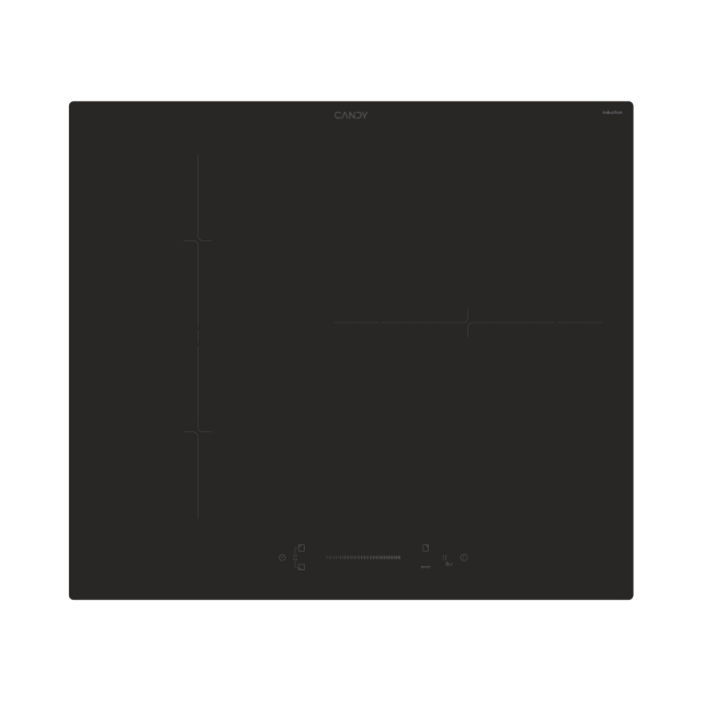 Plaque de cuisson, Induction, 3 zones, Noir, Vetroceramic