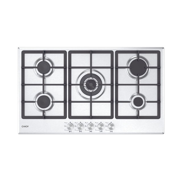 Placas, Gás,, 5 posições, Inox, Placa de inox