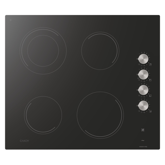 Hobs, Vetroceramic, 4 zones, Black, Vetroceramic