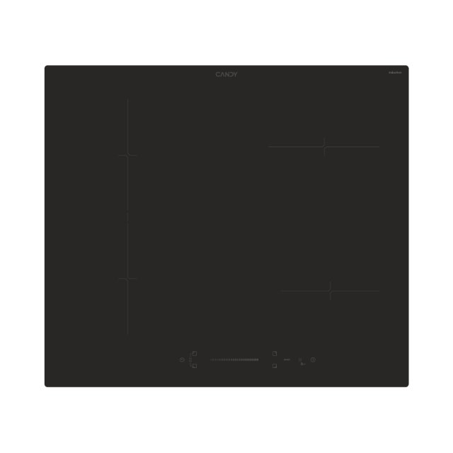 Plaque de cuisson, Induction, 4 zones, Noir, Vetroceramic