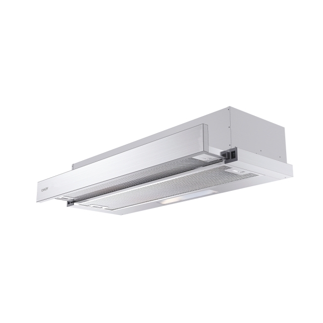 Hoods, Wall-mounted, Built-in/Telescopic, White, Halogen