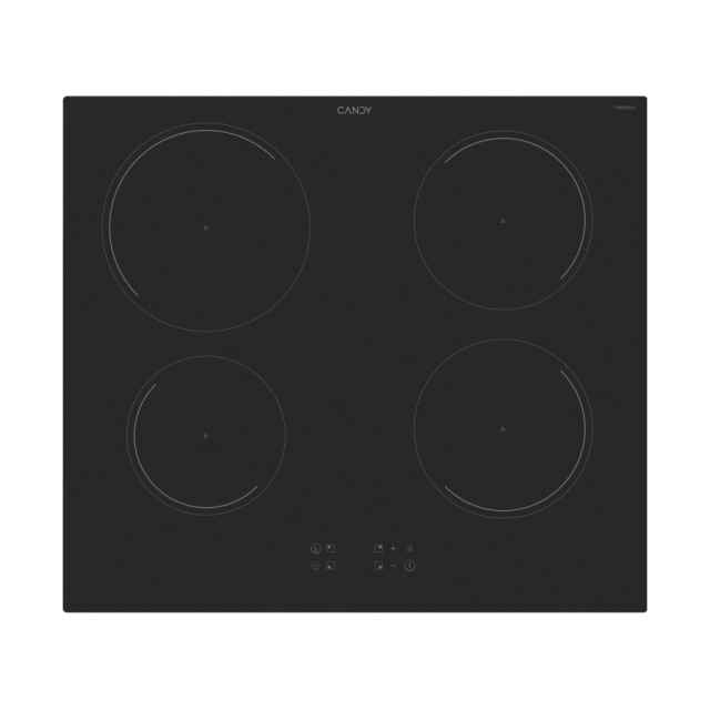 Ploča, Indukcijska, 4 zona, Crna, Staklokeramika