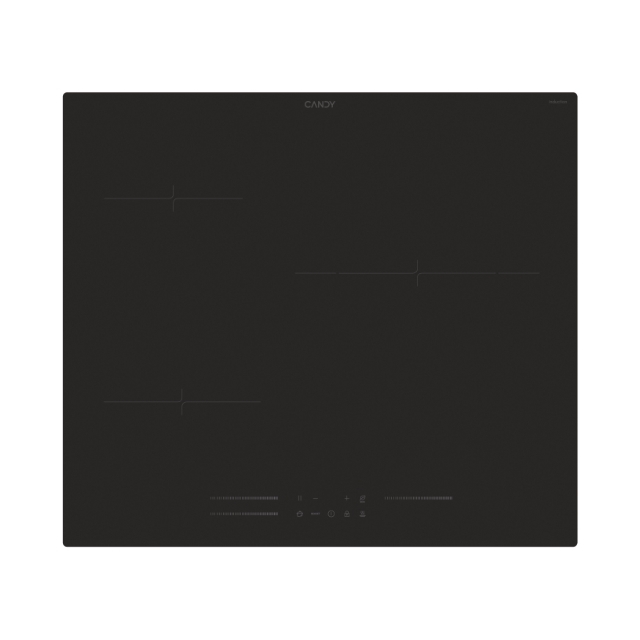 Plaque de cuisson, Induction, 3 zones, Noir, Vetroceramic