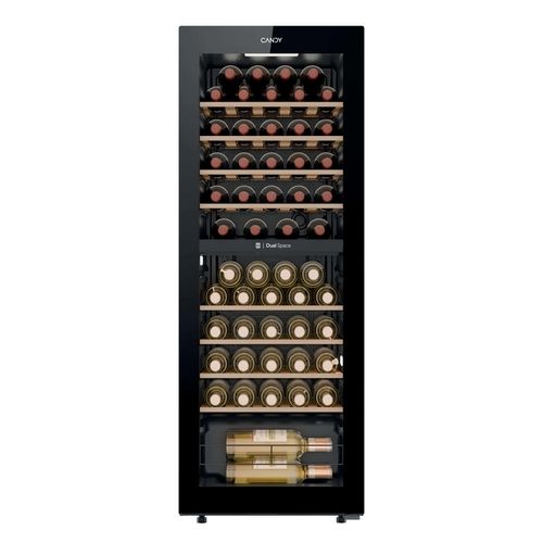 Caves de vinhos, Instalação livre, 1 zonas de temperature, 56 garrafas standard de vinho, Conteúdos Smart