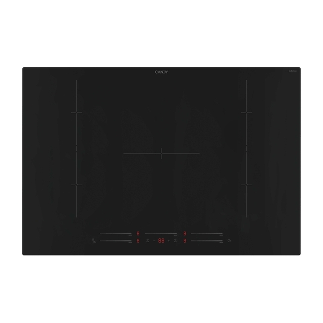 Placas, Indução,, 5 posições, Preto, Vitrocerâmica,