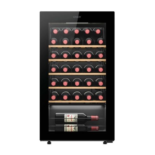 Caves de vinhos, Instalação livre, 1 zonas de temperature, 34 garrafas standard de vinho, Controlo remoto avançado e conteúdos (Wi-Fi + BLUETOOTH®)