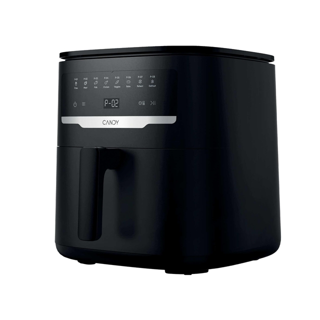 Air fryer, Μαύρο, Μέγιστη χωρητικότητα 7l, Εύρος θερμοκρασίας 80°-200°, 1500 (W)