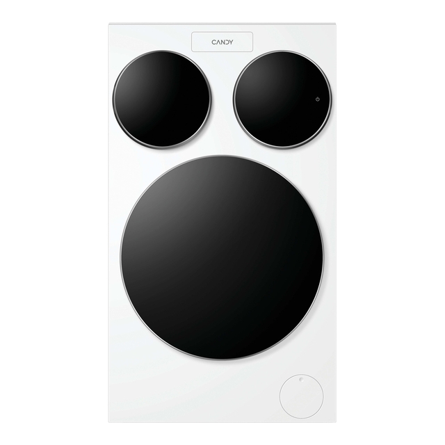 Lave-linge 3 hublots, Pose Libre, 1 kg + 1 kg + 10 kg, Vitesse d'essorage max. (tr/min) 1400, Classe A, Blanc, L x P x H (mm) 600x595x1070