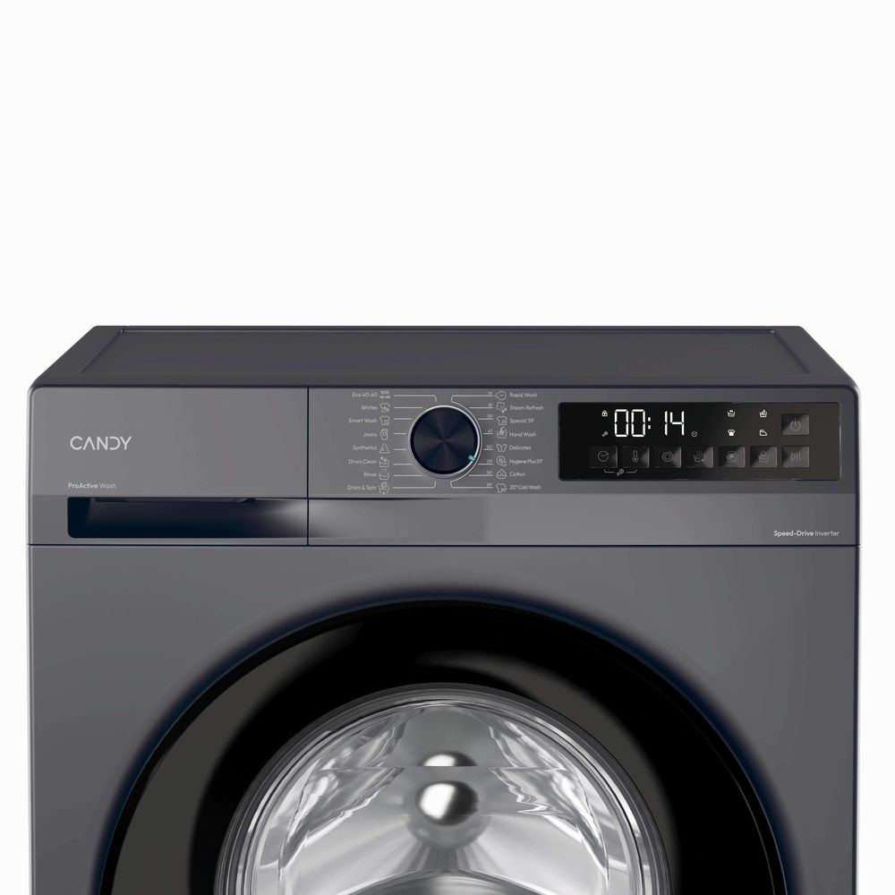كاندي غسالة ملابس 10 ك 1400 دورة باللون الفضي