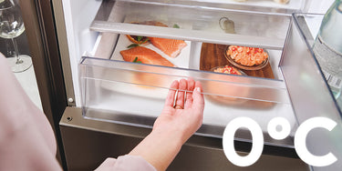 Clima ideale per cibi delicati grazie all'Area Fresh 0°C