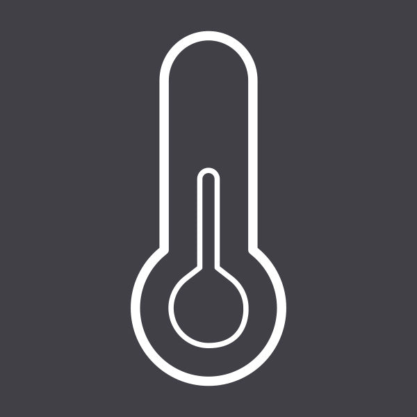 Icona di un termometro, rappresentante il controllo della temperatura interna della cantinetta.