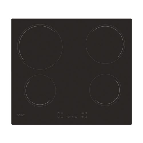 Hob, Vetroceramic, 4 zones, Black, Vetroceramic